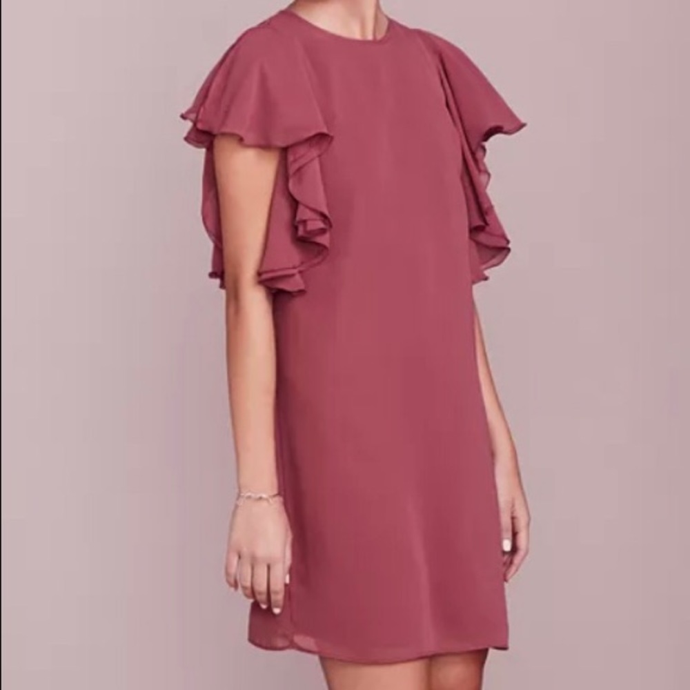 LC Conrad for Kohls flutter sleeve shift dress